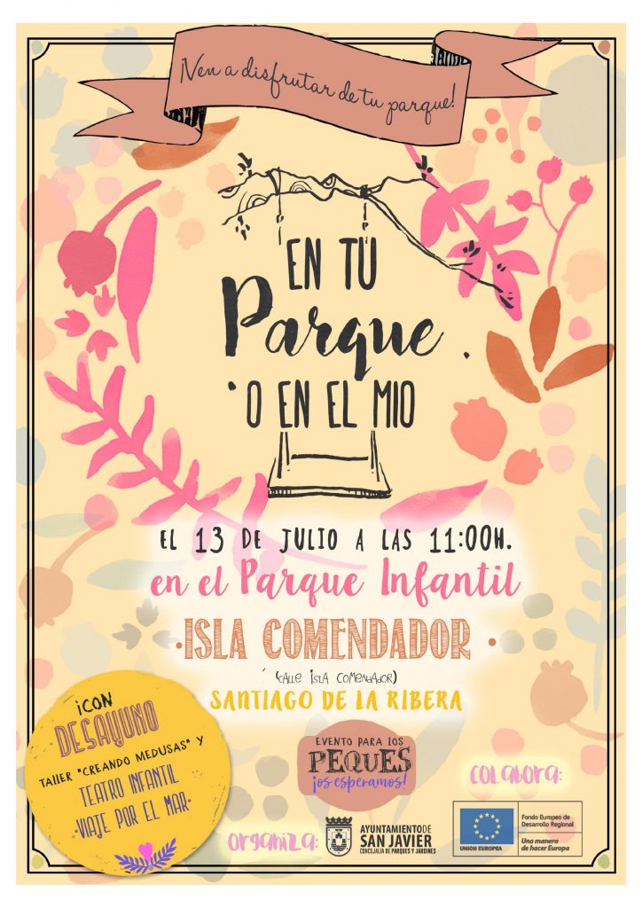 Cartel de parque infantil