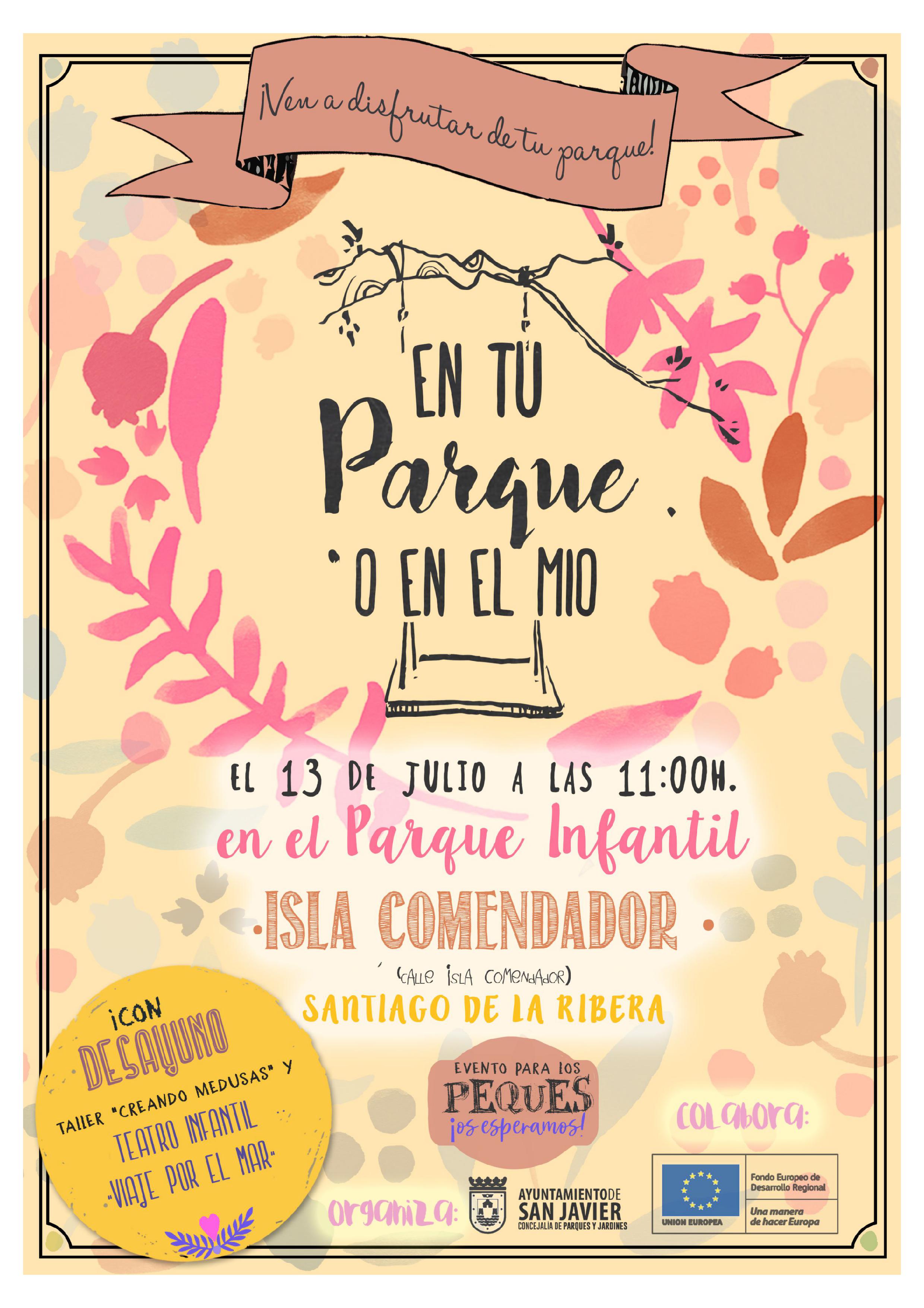 Cartel de parque infantil