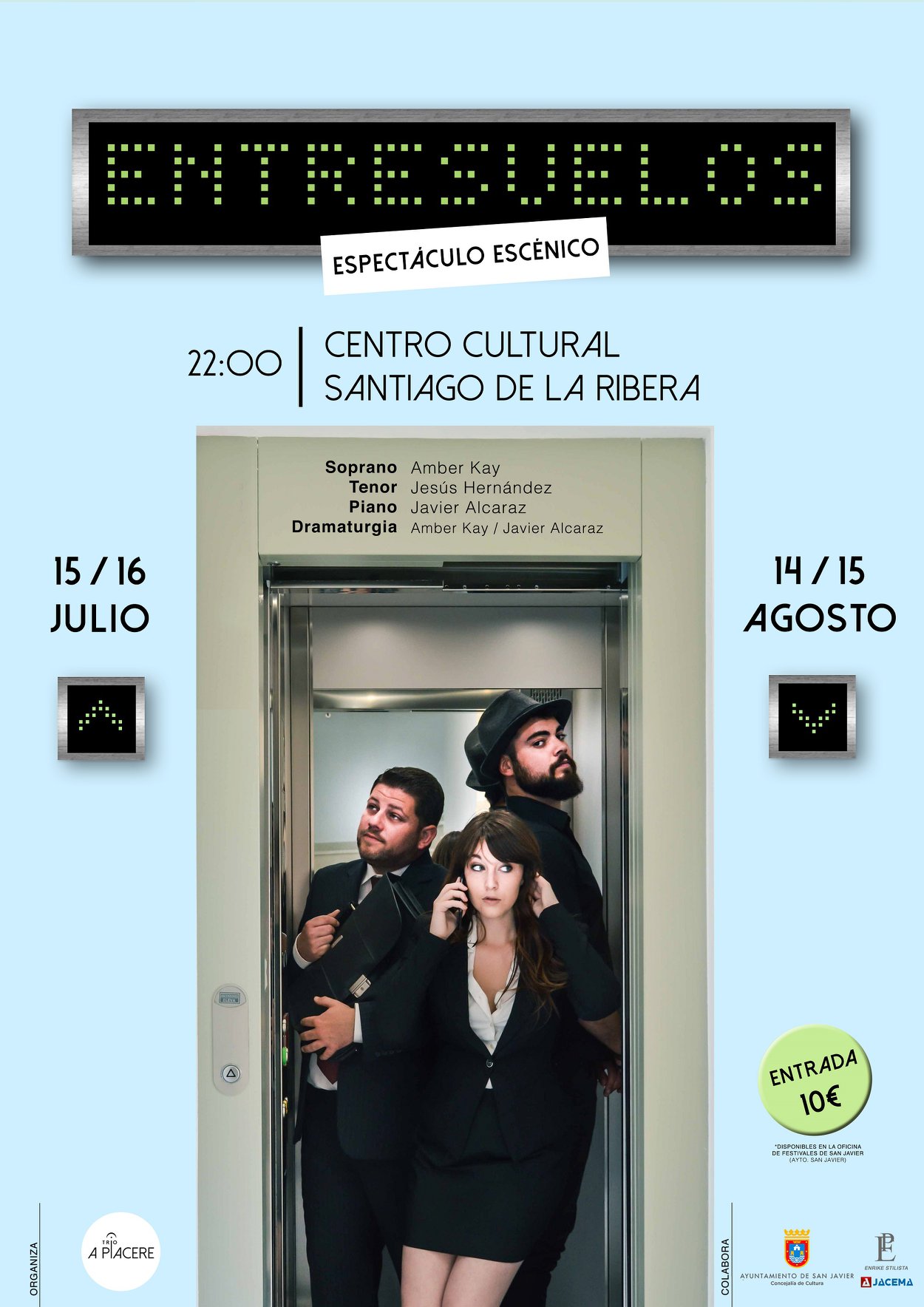 anuncio de espectáculo escénico entresuelos