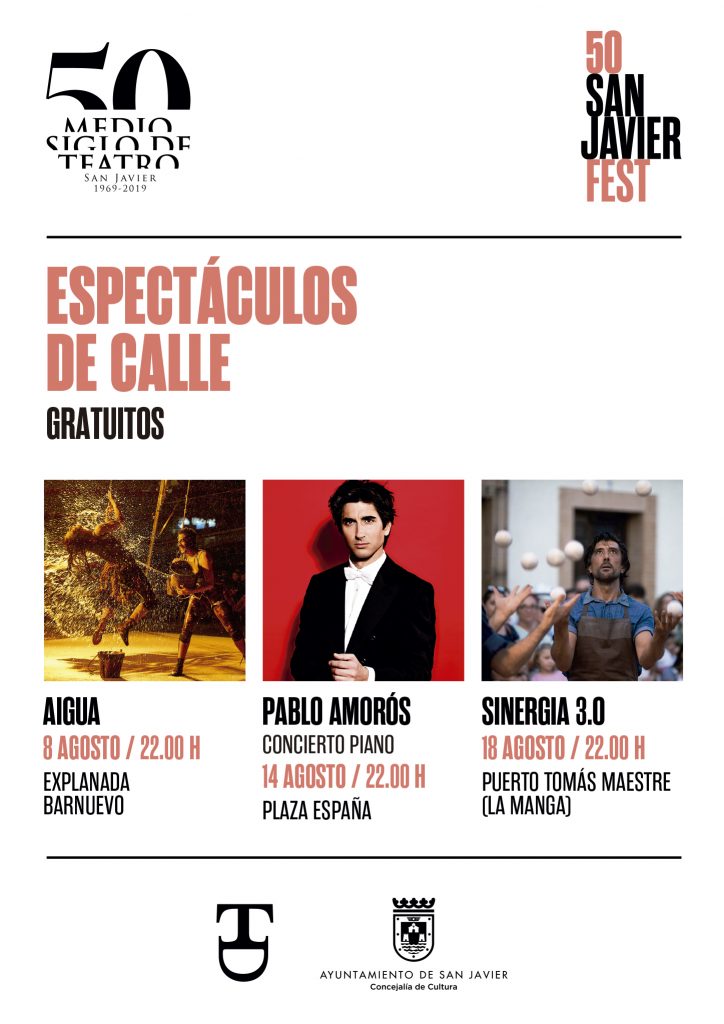 anuncio de espectaculo de calle sinergia 3.0